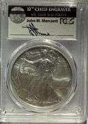 Mercanti Signed 2017 W  MS 70 Silver Eagle