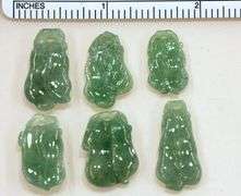 Fine Lot of 6 Jadeite Double PeaPods