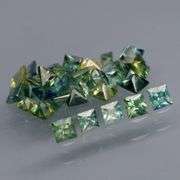 Breath taking! 3.64ct set of blue green Sapphires