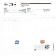 18K WHITE GOLD UNHEATED BLUE SAPPHIRE AND DIAMOND RING 2.39 C.T.W., GIA CERTIFIED