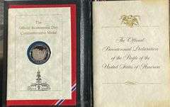 Official Bicentennial Day Comm Book With Silver Medal