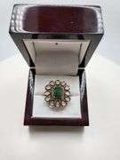 Extremely fine Victorian Emerald and diamonds ring