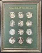 Limited Edition Norman Rockwell's Spirit of Scouting 12-pc Proof Set. Framed Box/COA
