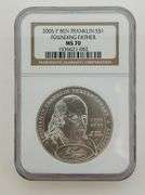 2006 Silver Commemorative Dollar -Franklin Founding Father NGC MS70