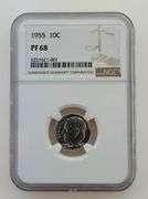 1955 Roosevelt Dime, NGC PF68