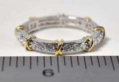 CZ Gemstone Band Ring in Sterling Silver