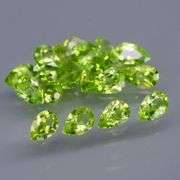 Fantastic 8.62ct 6x4mm pear cut Peridot set!
