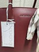 New Eye Catching Designer Burgendy Bag by David Jones, Paris