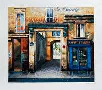 Hand Signed Alexander Borewko Serigraph, Lapetite Surrah