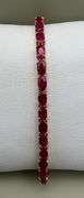 14K Yellow Gold Ruby Tennis Bracelet