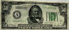 $50 1928 A Cleveland Fed Reserve Note