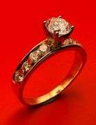 14K Two-Tone Gold Diamond Engagement Ring of 1 ct