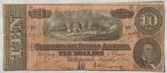 $ 10 Feb 17 1864 Series CSA Note