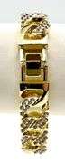14 Kt Gold Plated 37 Gram Cuban Curb Link Bracelet