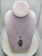 Very rare and collectable 19.62 ctw opal and diamond pendent