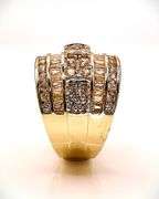 Gorgeous 14 Kt Gold Plate 5.75 Cttw. Lab Simulated Diamond Ring