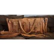 Large Full Grain Leather Duffel Bag