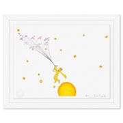 The Little Prince Flying Away by Antoine de Saint-Exupery (1900-1944)