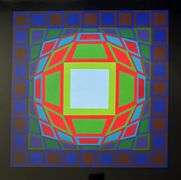 Rare Victor Vasarely Heliogravure Circa 1974, GYEMANT