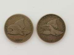 Pair Of 1858 Indian Head Cents "Large & Small Letter Variety's"