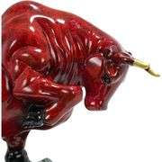 Pure Copper Red Charging Bull