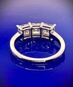 Sparkling 3.25 Ct  White Fire Mossanite Ring