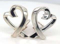 Tiffany & Co Paloma Picasso large loving heart earrings