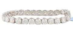 New 20.77ctw Round Diamond Tennis Bracelet in 14K