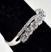 CZ Gemstone Ring in Sterling Silver