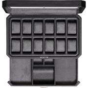 12-Slot Leather Watch Box with Valet Drawer