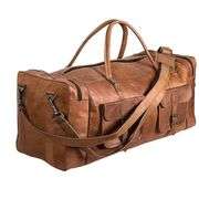 Large Full Grain Leather Duffel Bag