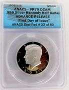 3 - 1st Day Issue Advance Release .999 Silver Coins
