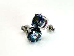 4 Ctw Russian Color Change Lab Created Alexandrite Earrings