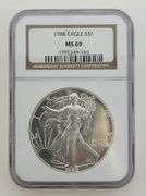 1988 American Silver Eagle, NGC MS69