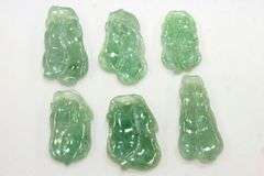 Fine Lot of 6 Jadeite Double PeaPods