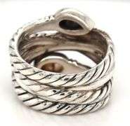 925 Sterling silver David Yurman black diamond Hematite black onyx ring