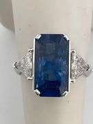 CERTIFIED BRAND NEW NATURAL BURMESE SAPPHIRE WITH DIAMOND RING