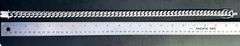 Huge 194 Gram 14 Kt White Gold Plate Cuban Link Chain Necklace