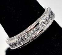 CZ Gemstone Ring in Sterling Silver