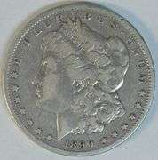 Key date 1890-CC Morgan Silver Dollar in nice condition.