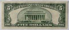 $5 Uncirculated 1934 D Silver Certificate