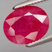 Classic violet red hue! 2.30ct 9x7mm Mozambique Ruby!