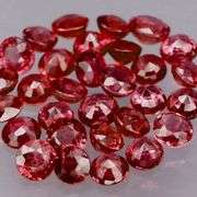 Untreated! Rare color! 3.26ct Imperial red Sapphire set!!!