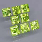 High fire brightly colored 6.02ct Peridot set!