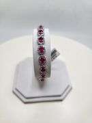 Extremely rare Oscare Friedman platinum 10.6 ctw GIA certfied 20 Burmese rubies and diamond bracelet