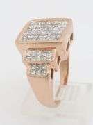 Invisible Set 3.76CTW Diamond Ring Crafted in Rose Gold