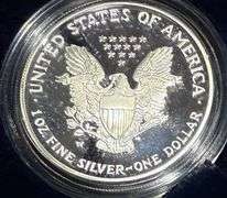 2005 W Proof Silver Eagle W Box & Paper.