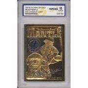 23KT Gold Mickey Mantle Sculpted Card MINT 10