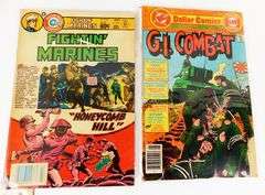 7 Vintage Military Comic Books