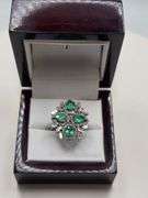 Extremely fine Victorian Emerald and diamonds ring